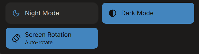 DMS control center rotation toggle